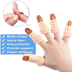Easier Life 1/2/5Pcs Finger Splint Brace Adjustable Broken Finger Joint Stabilizer Support Finger Protection Mallet Posture Corrector