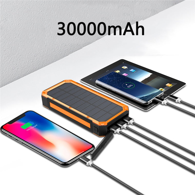 30000mAh Solar Power Bank