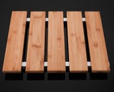 Elderly Bamboo Stainless Steel Bath Stool