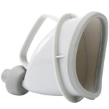 a closer look inside the urinal funnel.