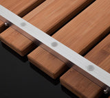 Elderly Bamboo Stainless Steel Bath Stool