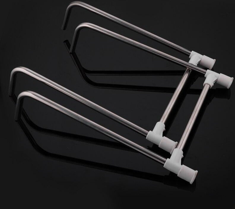 Elderly Bamboo Stainless Steel Bath Stool