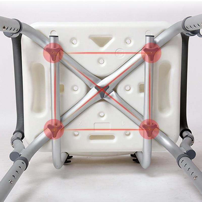 Elderly Bath Aid heavy duty Shower Seat with armrest and backrest