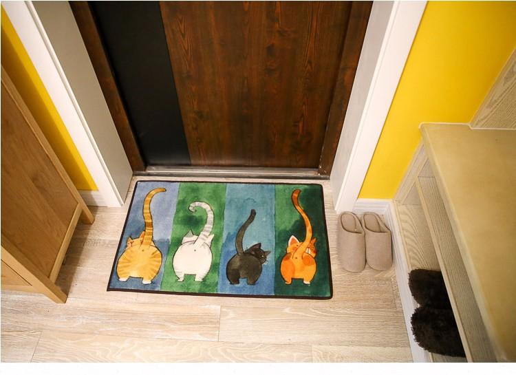 Elderly Toilet Aid Anti-Slip Cat Floor Mat