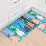 Elderly Toilet Aid Anti-Slip Cat Floor Mat