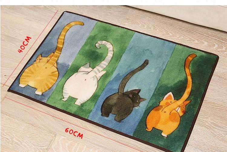 Elderly Toilet Aid Anti-Slip Cat Floor Mat
