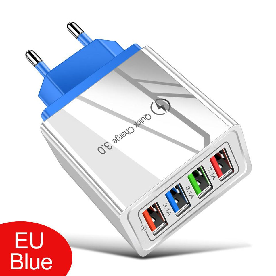 EU/US USB Quick Charge Plug