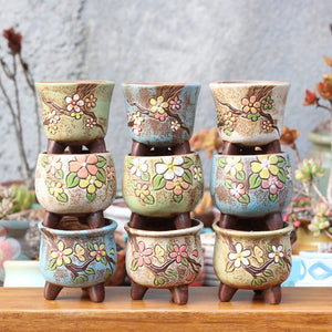 Ceramic Flower Jars