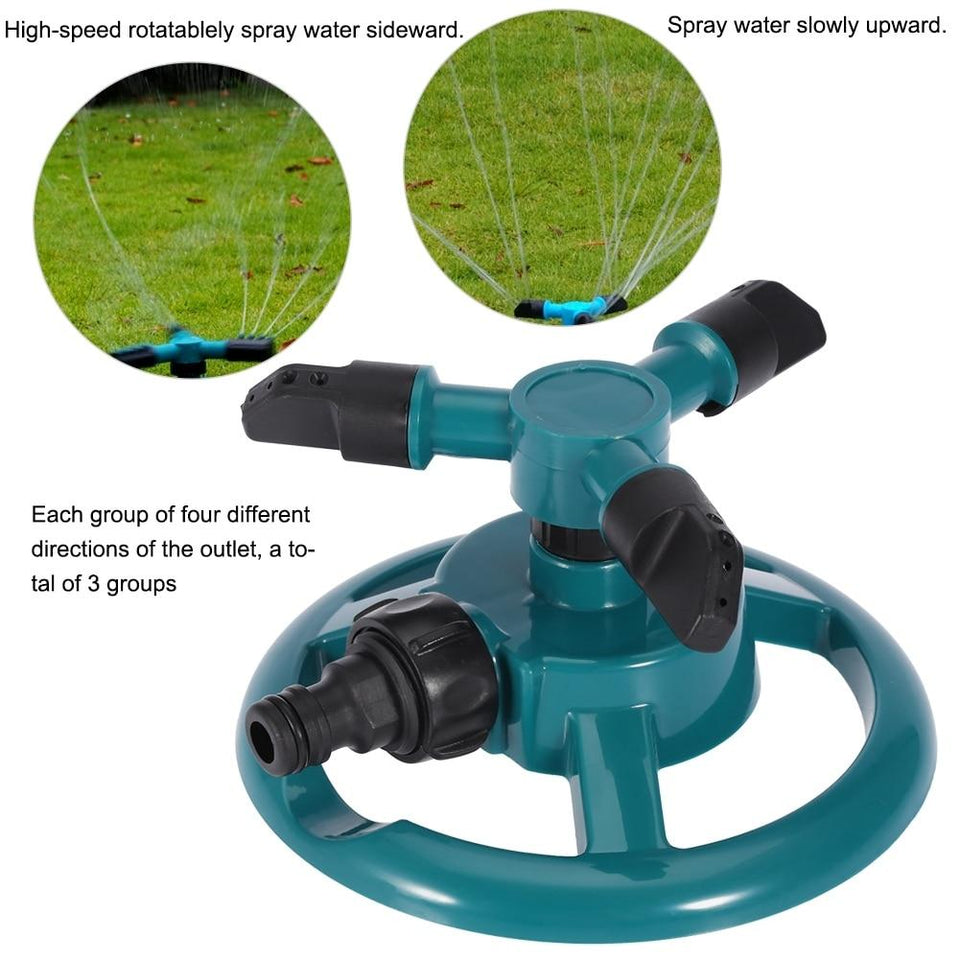 Blue 360 Auto-Rotating Sprinkler