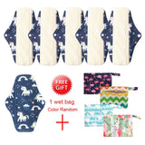 5 Pack Elderly Incontinence Reusable Bamboo Charcoal Sanitary Pads