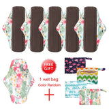 5 Pack Elderly Incontinence Reusable Bamboo Charcoal Sanitary Pads