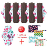 5 Pack Elderly Incontinence Reusable Bamboo Charcoal Sanitary Pads