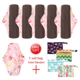 5 Pack Elderly Incontinence Reusable Bamboo Charcoal Sanitary Pads