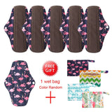 5 Pack Elderly Incontinence Reusable Bamboo Charcoal Sanitary Pads