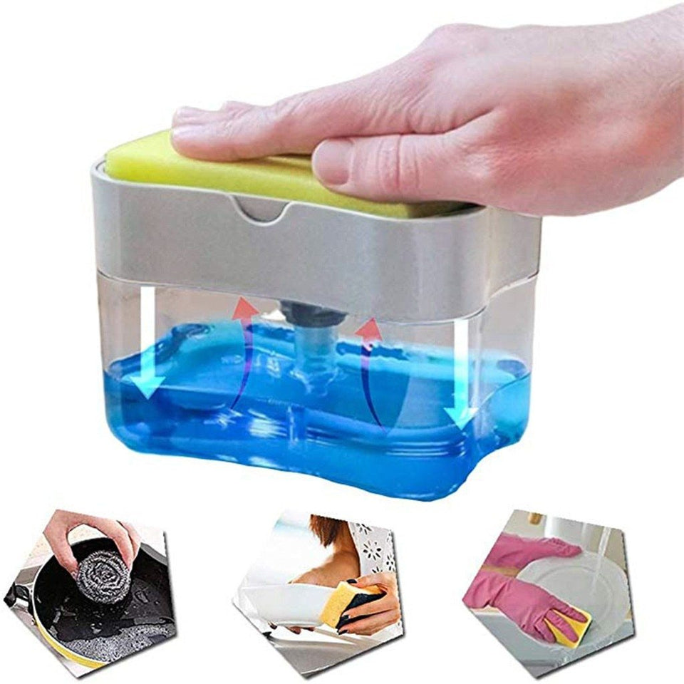 2-in-1 Sponge Soap Dispenser