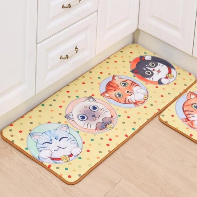 Elderly Toilet Aid Anti-Slip Cat Floor Mat
