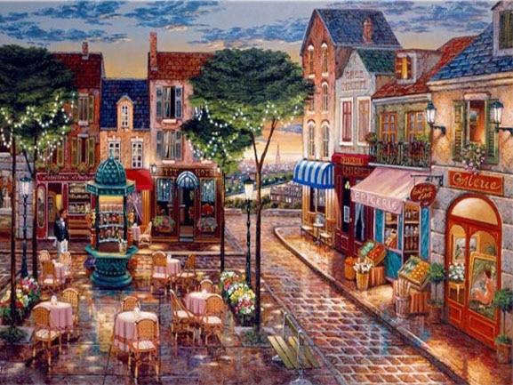 City Landscape Diamond Embroidery