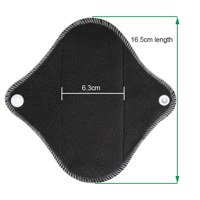 dimension's of the Elderly Incontinence Reusable Bamboo Charcoal Sanitary Panty Liner.