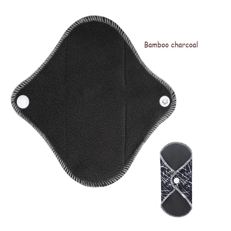 inside the Elderly Incontinence Reusable Bamboo Charcoal Sanitary Panty Liner which shows the soft and comfortable bamboo fabric.