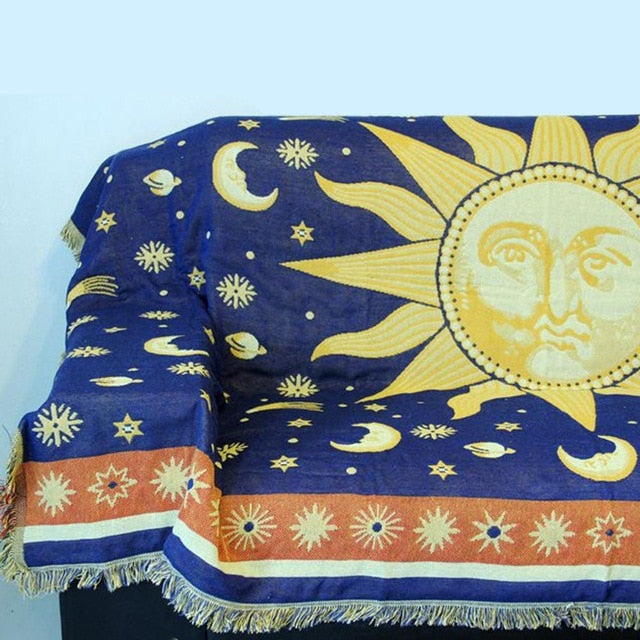 Bohemian Knitted Blanket