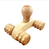 Four Wheels Wooden Massage Roller