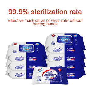 stacked packages of wipes