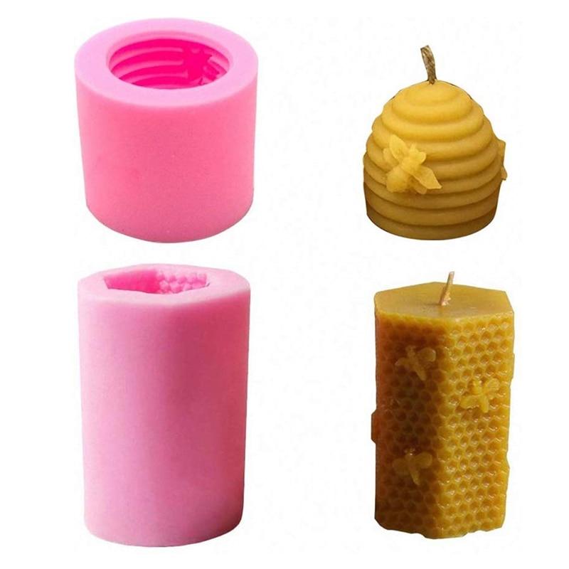Silicone 3D Honeycomb Candle Mold