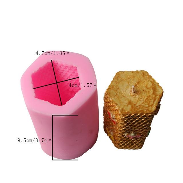 Silicone 3D Honeycomb Candle Mold