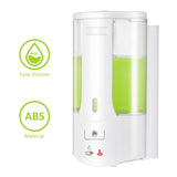 the tank volume of the Smart Wall Soap Dispenser is up to 400ml made with abs material.