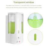 the Smart Wall Soap Dispenser has transparent windows so you can see the soap. it can hold up to 400ml of liquid.