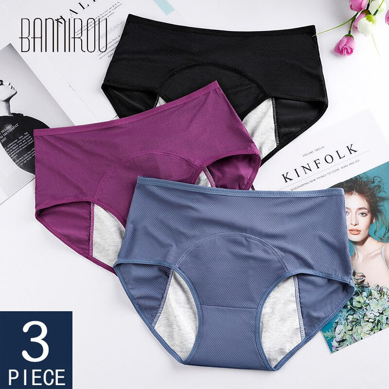 3 Pack Elderly Incontinence Women's Diapers Pants Underwear