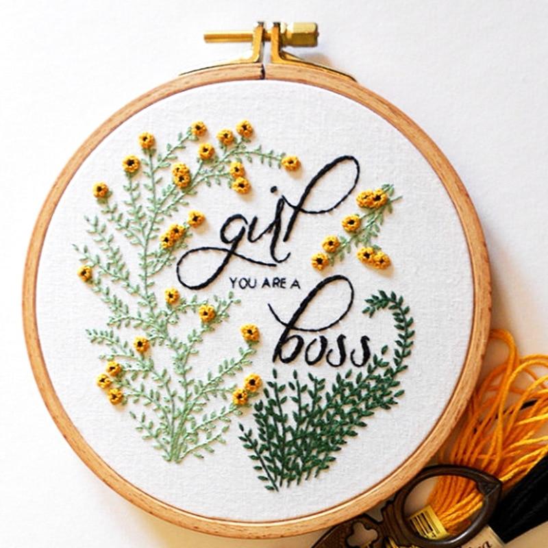 DIY Flower Cross Stitch Kit