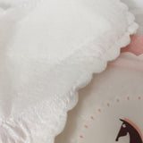 more detailed look on the fabric used on the reusable cotton sanitary pads.