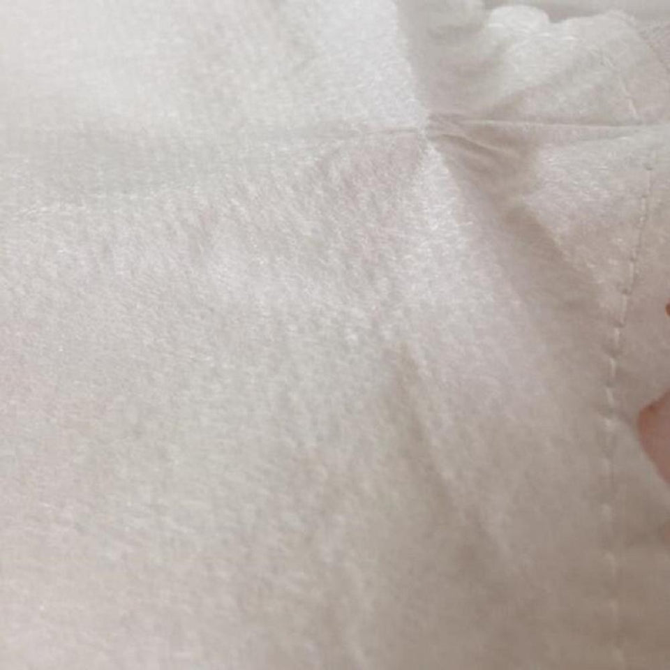 more detailed look on the fabric used on the reusable cotton sanitary pads.