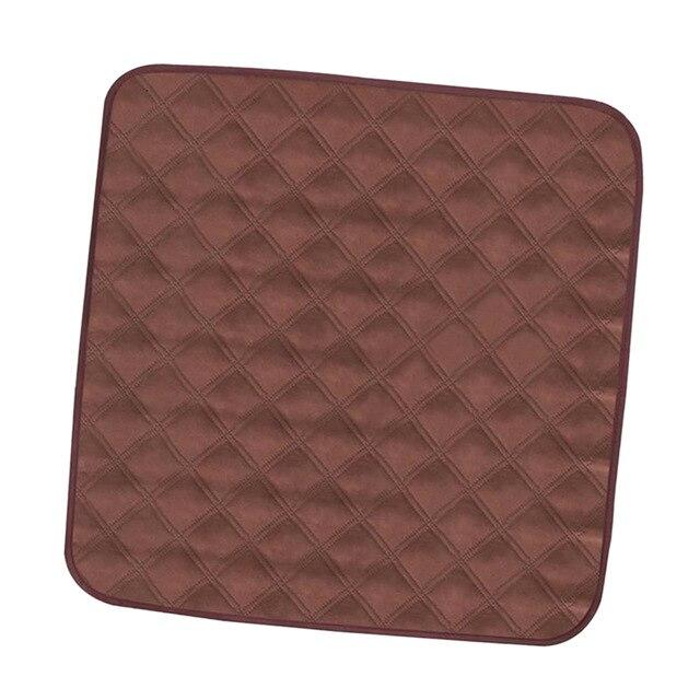 Elderly Incontinence Reusable Chair Pad in the color  dark brown.