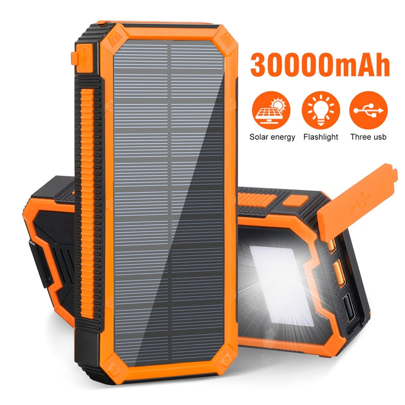 30000mAh Solar Power Bank