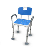 Elderly Bath Aid Anti-skid Shower Chair with Armrest and Backrest