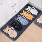 Elderly Toilet Aid Anti-Slip Cat Floor Mat