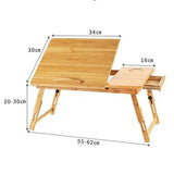 Ergonomic Portable Bamboo Laptop Table