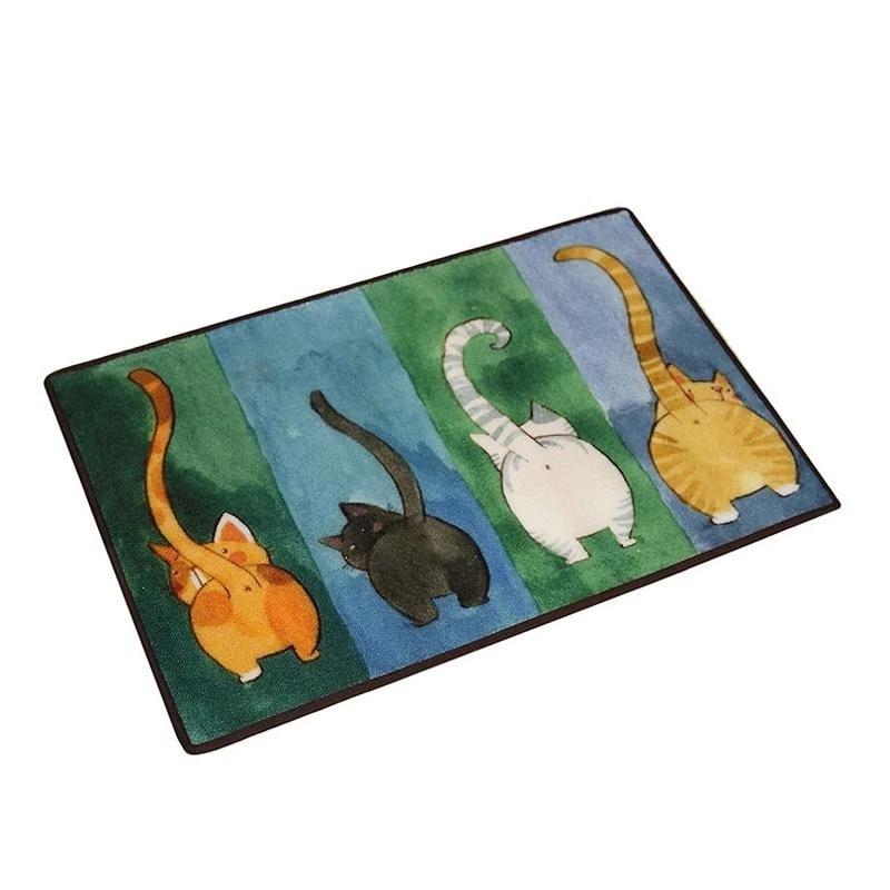 Elderly Toilet Aid Anti-Slip Cat Floor Mat