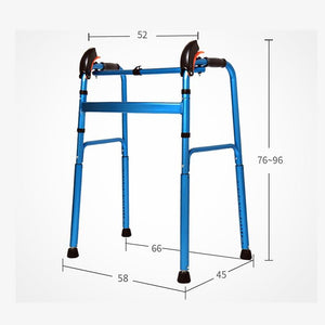Adjustable aluminum frame walker