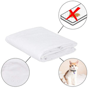 no more stains, pet fur or stains, and water accidents when you put this mattress cover on.