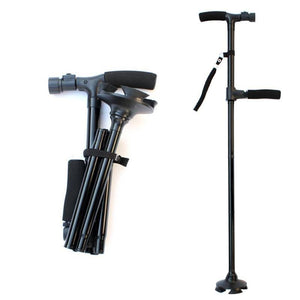 Free Standing Quad Walking Cane (with Light)
