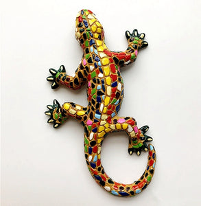 Mosaic Gecko Fridge Magnet