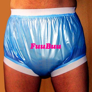 actual product photo of the  Elderly Incontinence Reusable Waterproof Elastic Adult Diapers  in blue