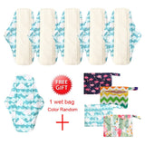 5 Pack Elderly Incontinence Reusable Bamboo Charcoal Sanitary Pads