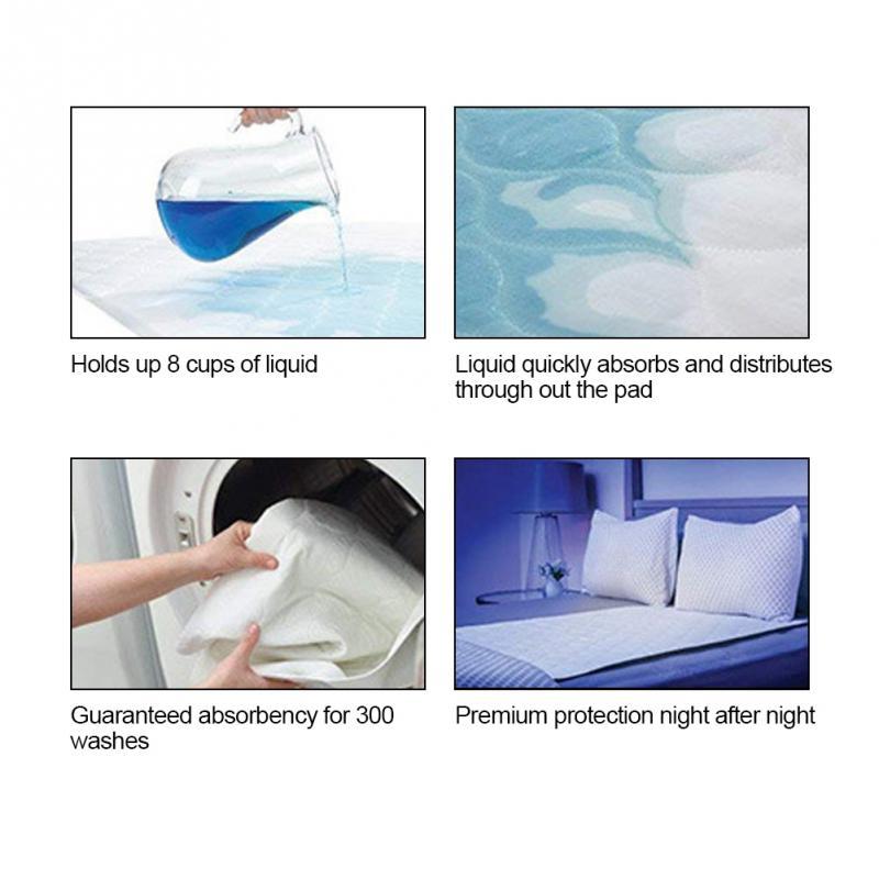 Elderly Incontinence Reusable Waterproof Bed Pad features and specifications. 