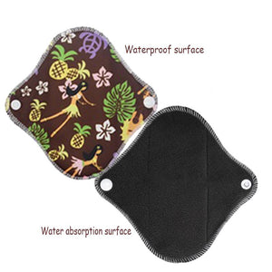 inside the Elderly Incontinence Reusable Bamboo Charcoal Sanitary Panty Liner which shows the soft and comfortable bamboo fabric.