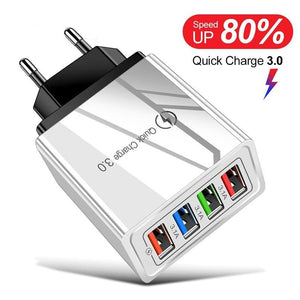 EU/US USB Quick Charge Plug