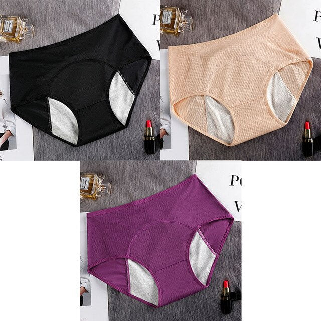 3 Pack Elderly Incontinence Women's Diapers Pants Underwear